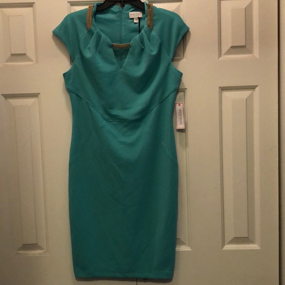 Bisou Bisou Mint and Gold dress